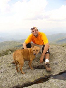 On a mountain with my dog
