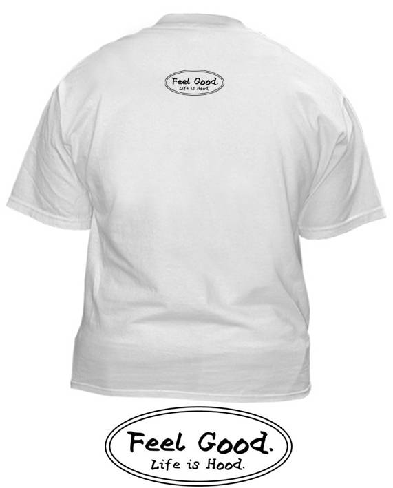Hood White shirt back