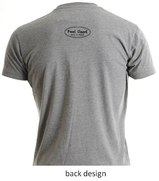 hood gray shirt back