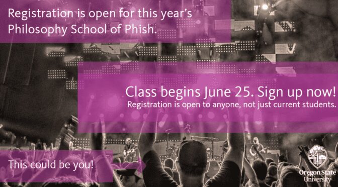 Philosophy School of Phish Returns this summer with a Field Trip to the Gorge and MORE!
